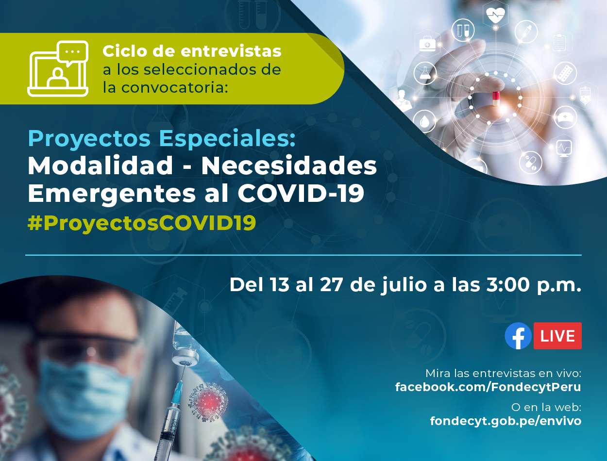 COVID-19: El Concytec Inicia Nuevo Ciclo De Entrevistas Con Ganadores ...