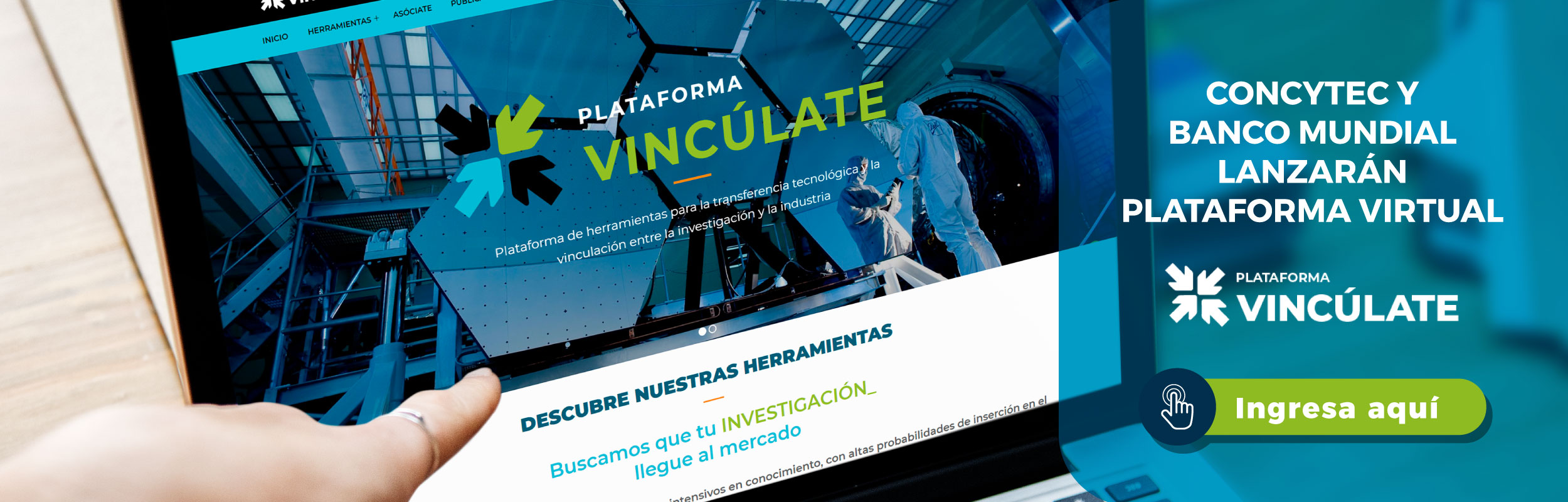 VINCULATEBanner Web Concytec