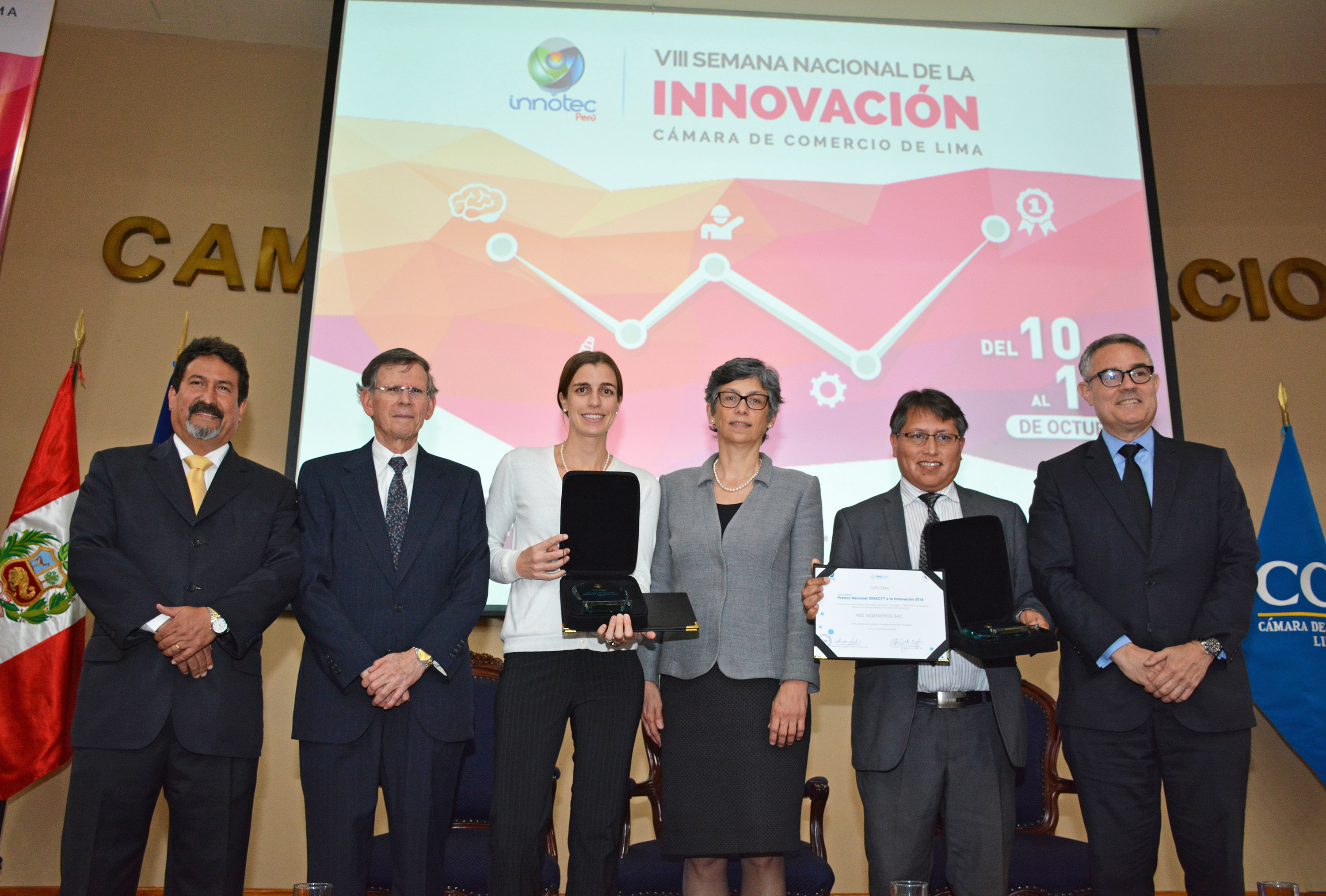 UTEC y ABS Ingenieros SAC recibieron Premio SINACYT para la Innovación 2016